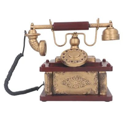 Obrázok produktu pre Vintage telefón Imitácia, Vintage telefón dekorácie, Vintage dekoratívne telefón, Vintage rotačné telefón Imitácia, starožitné rotačné vytáčanie telefón, Retro pevná linka telefón Imitácia, starožitné telefón dekorácie