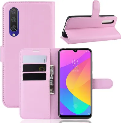 Image de Housse pour Xiaomi Mi A3 Housse pour téléphone portable Housse Flip Case Etui Cover Rose