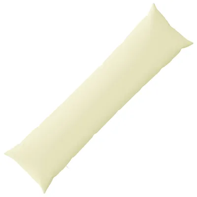 Image de Housse de coussin vidaXL HEERLEN, couleur crème, 40 x 145 cm, en polyester
