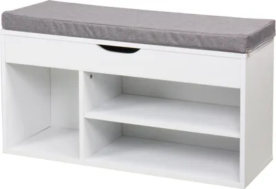 Produktbild von HTI-Line Kara Schuhbank mit Sitzbank und Truhenfunktion, Maße 46x80x30 cm (HxBxT)