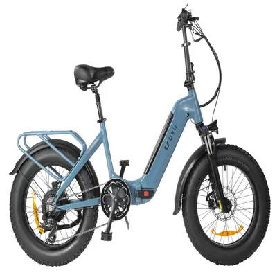 Productafbeelding van DYU FF500 Elektrische Fiets - 48V14Ah Batterij 50KM Bereik Schijfremmen - Blauw