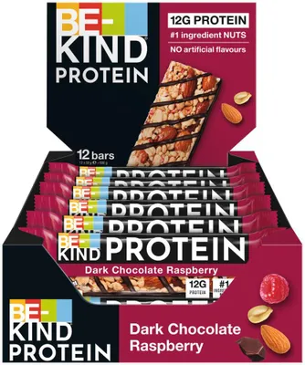 Produktbild von BE-KIND PROTEIN Riegel Dark Chocolate Raspberry 12x50g