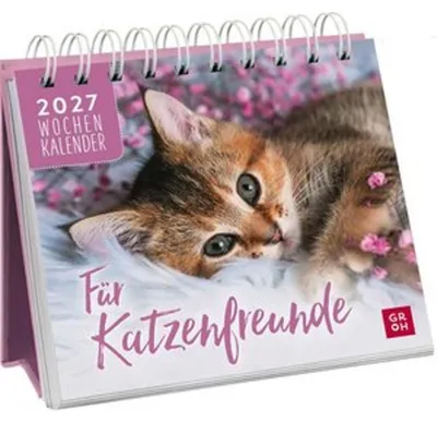 Zdjęcie produktu dla Mini-kalendarz tygodniowy 2027: dla miłośników kotów