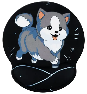 Image de Omgoods - Tapis de souris ergonomique avec repose-poignet - Mousse à mémoire de forme pour un confort optimal