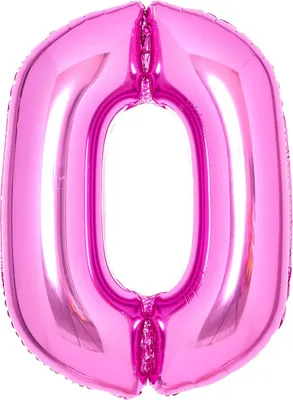 Produktbild von AMSCAN 9914040 Folienballon XL Zahl 0 - 63 cm, pink