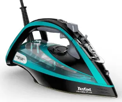Produktbild von Tefal Ultimate Pure Dampfbügeleisen 3200 W Cyan/Schwarz FV9844E0