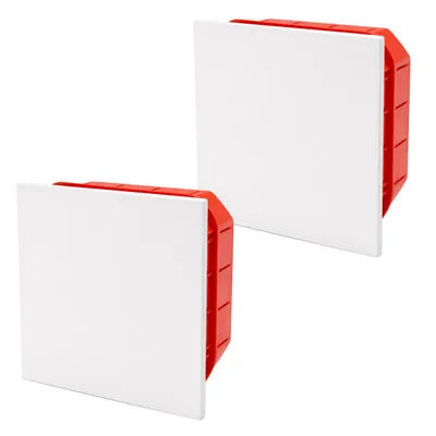 Produktbild von 2x ARLI Abzweigdose Unterputz 100x100x45 mm IP40 Klemmkasten mit Deckel Elektroinstallationsdose für Wand halogenfrei