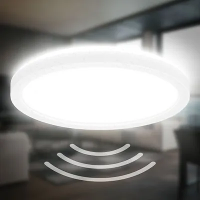 Produktbild von LED Deckenlampe Bewegungsmelder IP44 LED Badlampe Badezimmerleuchte Flach
