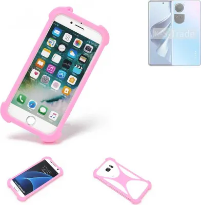 Produktbild von K-S-Trade Handy Hülle kompatibel mit Oppo Reno10 Schutz Hülle Bumper Silikon Schutz Hülle Cover Case Silikoncase Silikonbumper TPU Softcase