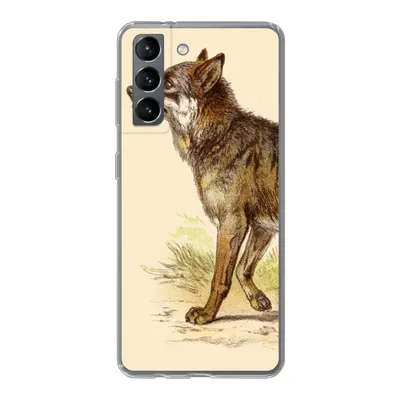 Produktbild von MuchoWow® Handyhülle Schutzhülle Hülle für Samsung Galaxy S21 Wolf - Raubtier - Pflanzen Silikon Softcase Handy Hülle - Softcase