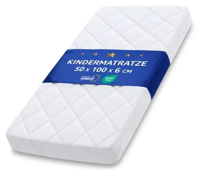 Produktbild von Matratze Kinderbett Mattress 50x100 cm Kindermatratze für Babybett Reisebett Beistellbett und Gitterbett Kinderbettmatratze Bettmatratze für Baby und Kinder 50 x 100