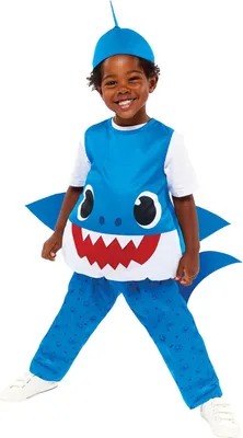 Produktbild von (PKT) (9913324) Child Boys Baby Shark Blue Daddy Costume (1-2yr)