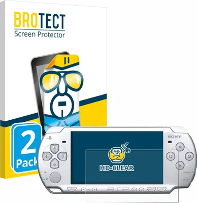Produktbild von 2x Für Sony PSP 2004 Schutzfolie BROTECT Displayschutz Display Schutz Folie Klar Transparent