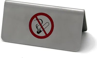 Produktbild von GRÄWE Tischaufsteller / Metallschild "Nicht rauchen"