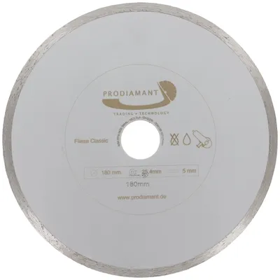 Immagine prodotto di Disco abrasivo diamantato da 180 mm x 25,4 mm per Vetroceramica e piastrelle