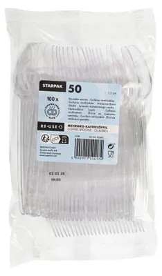 Produktbild von Mehrweg-Kaffeelöffel 13 cm transparent