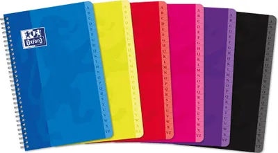 Image de Oxford 100102879 Registerbuch Doppelspirale 110 x 170 mm