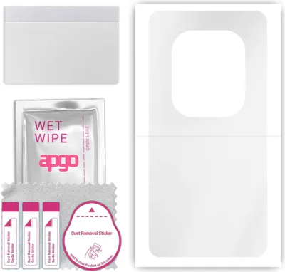 Produktbild von apgo Rückseite Schutzfolie, klar, kompatibel mit Tecno Phantom X2, Hinten Hydrogel-Displayschutzfolie mit Positionierhilfe, kratzfest, einfache Montage
