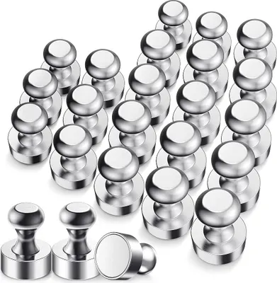 Productafbeelding van Mini-magneten voor magnetische borden - 24 stuks - 12x16 mm - N52 sterkte