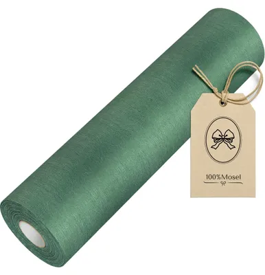 Productafbeelding van 100% Mosel vilt tafelkleed, in de kleur Rainforest Groen (30 cm x 25 m), tafelband