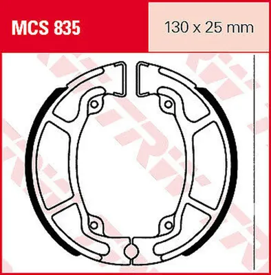 Produktbild von TRW Bremssegmente MCS 835 Bremsschuh MCS835 -Standard
