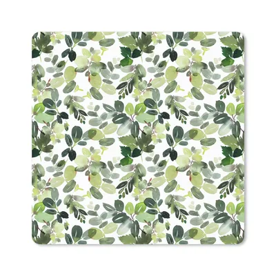 Produktbild von MuchoWow® Mauspad Mousepad Pflanzen - Aquarell - Grün 30x30 cm - Mousepads - Maus Mat - Pad - Mausunterlage - Gaming