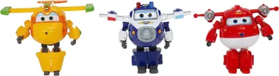 Image de SUPER WINGS - TRANSFORMING BOX x3 - Avions jouets transformables et figurines pour enfants Robots jouets - Robots transformables de De