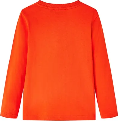Image de vidaXL T-shirt manches longues enfant orange clair 104