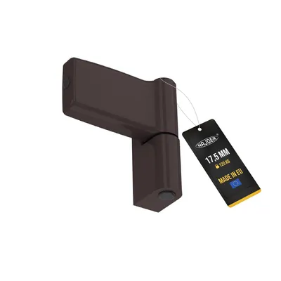 Produktbild von NAJDER Jocker Türscharnier für PVC-Türzargen, monolithische Struktur, einbruchhemmend, Schiebehülse, Tragfähigkeit 120 kg, Falzhöhe 17,5 mm, Brown RAL 8019