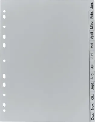 Produktbild von Exacompta Ordnerregister Vollformat Jan.-Dez. DIN A4
