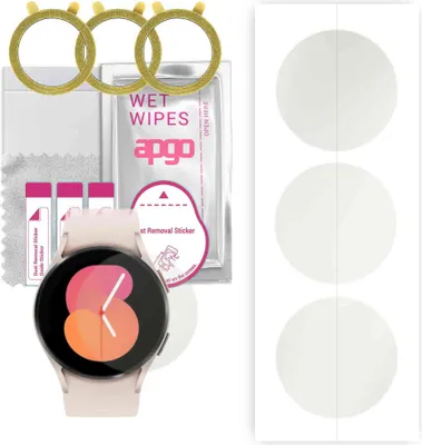 Produktbild von apgo 3 Stück Schutzfolie, Matt, kompatibel mit Samsung Galaxy Watch 5 40mm Smartwatch, Hydrogel Displayschutzfolie mit Positionierhilfe, Displayfolie, robust und kratzfest
