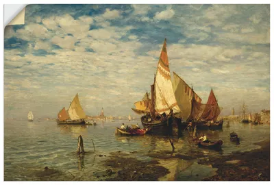 Produktbild von ARTland Wandbild, selbstklebend In der Lagune bei Venedig Größe: 60x40 cm