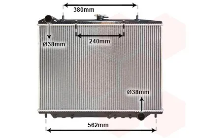 Produktbild von VAN WEZEL 37002456 Kühler Wasserkühler Motorkühler für OPEL Frontera B SUV (U99)