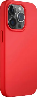 Produktbild von Jaym, Premium Silikonhülle Mikrofaser Apple iPhone 14, Rot