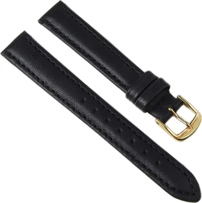Produktbild von Eulit Taurus Ersatzband Uhrenarmband Leder Taurus schwarz 20mm