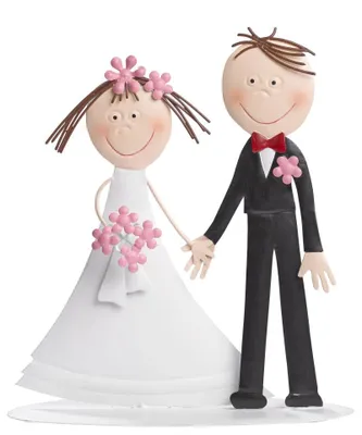 Produktbild von Hochzeitspaar I, aus metall ca.21cm