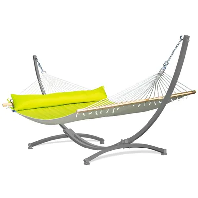 Obrázok produktu pre Potenza hojdacia sieť s rámom Pre dve osoby hojdacia sieť s tyčou 210x140 cm I Galvanizácia rám 220 kg