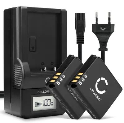 Immagine prodotto di CELLONIC 2x Batteria compatibile con Panasonic DMC-FC01, DMC-LX9, CGA-S005