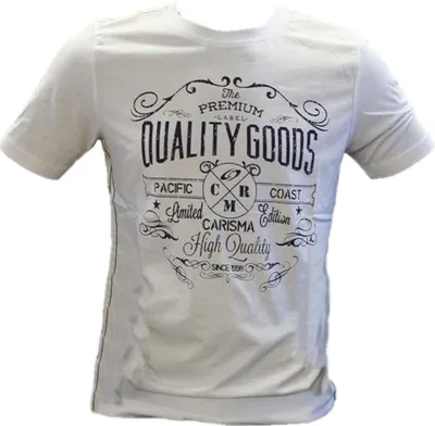 Produktbild von Brandneu Designer T-Shirt CARISMA Weiß CRM4116 XXL