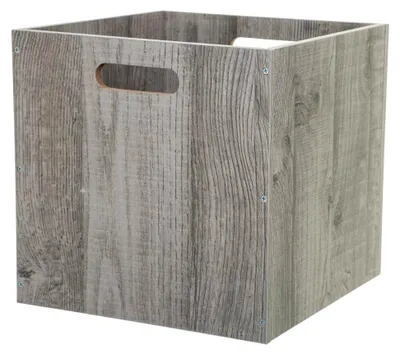Produktbild von Five Aufbewahrungsbox aus Holz, Grau, 31 x 31 cm