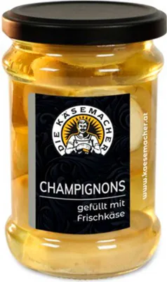 Produktbild von Champignons gefüllt mit Frischkäse 250g von Die Käsemacher