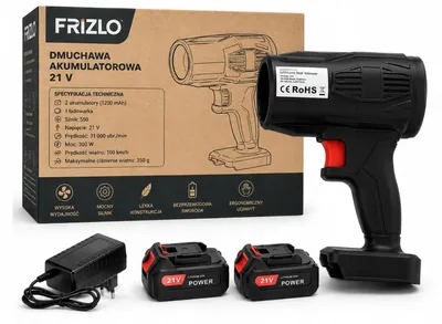 Zdjęcie produktu dla dmuchawa - dmuchawa akumulatorowa - dmuchawa 21v - dmuchawa do lisci - Ogrodowa 21V Czarna