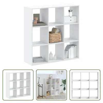 Produktbild von The Living Store Bücherregal Weiß 102x32x102 cm Holzwerkstoff