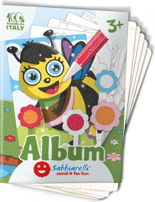 Imagen del producto de Álbum de arena para crear diseños de animales de jardín, 15x20 cm, kit de manualidades creativo