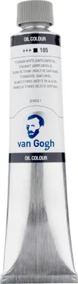 Obrázek produktu pro Olejová barva Van Gogh v tubě 200 ml, titanově bílá (světlicový olej), 105