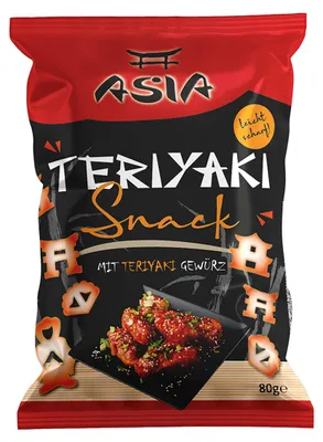 Produktbild von XOX knuspriger und herzhafter Asia Teriyaki Maissnack aus Japan 80g