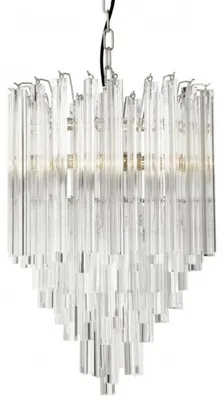 Produktbild von Casa Padrino Luxus Hängeleuchte Eiszapfen Glas - Art Deco Hotel / Restaurant Lampe - Eindrucksvolle Leuchte