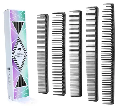 Produktbild von Solidchoice – Set mit 5 professionellen Kämmen für Friseure