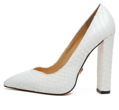 Produktbild von Giaro Pumps in Übergrößen Weiß  ALINA WHITE SNAKE große Damenschuhe