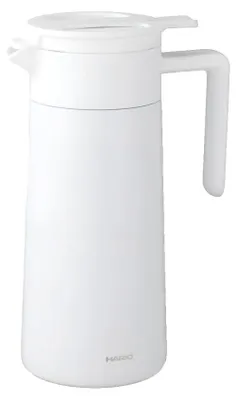 Produktbild von Hario doppelwandige Thermokanne mit Keramikbeschichtung, 800 ml – Weiß